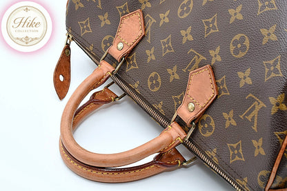 Louis Vuitton Speedy 30 Monogram Brown Handbag M41526 Authentic Condition SA #34