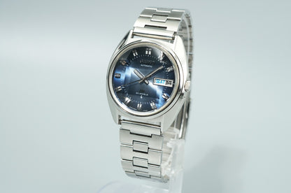 *Serviced* Vintage SEIKO Lord Marvel 5606-7231 Automa Blue Round 35mm Mens Watch