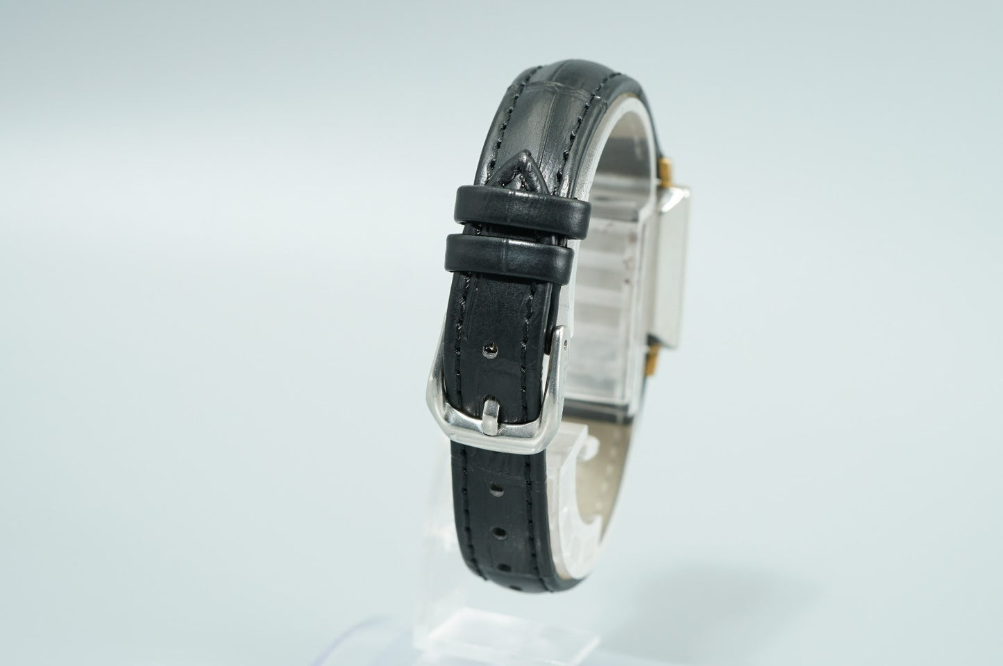 *Exc+5* Vintage SEIKO DIASHOCK 5292 Hand Wind Black Dial Square 22mm Women Watch