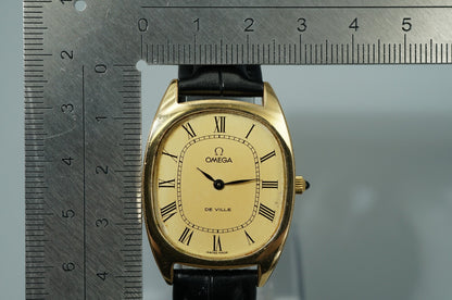 *Exc+5* Vintage 1971 OMEGA De Ville Cal.625 Hand Wind Gold Roman 29mm Mens Watch