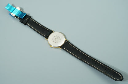*Exc+5* Vintage OMEGA De Ville Ref.195.0075.2 Qz Gold Round 32mm Mens Watch