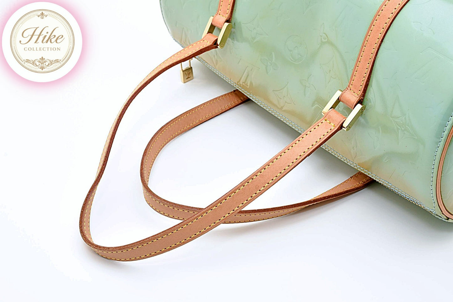 Louis Vuitton Bedford Vernis Peppermint Handbag M91309 Authentic Condition *A*