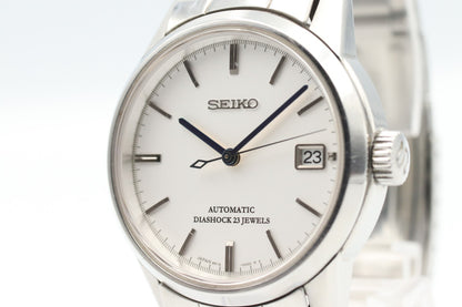 *NEAR MINT* SEIKO Diashock 6R15-00B0 Automatic White Dial Day Mens Watch JAPAN
