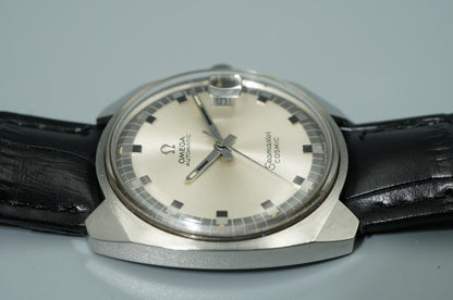 N MINT Vintage 1970s OMEGA Seamaster 166022-TOOL 105 Auto Silver 34mm Mens Watch