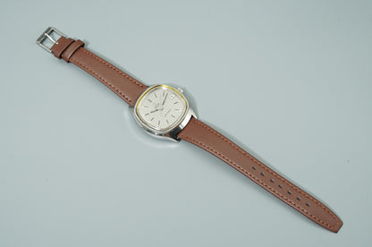 *Exc+5* Vintage 1973 OMEGA Seamaster Cal.1315 Qz Silver Square 37m Mens Watch