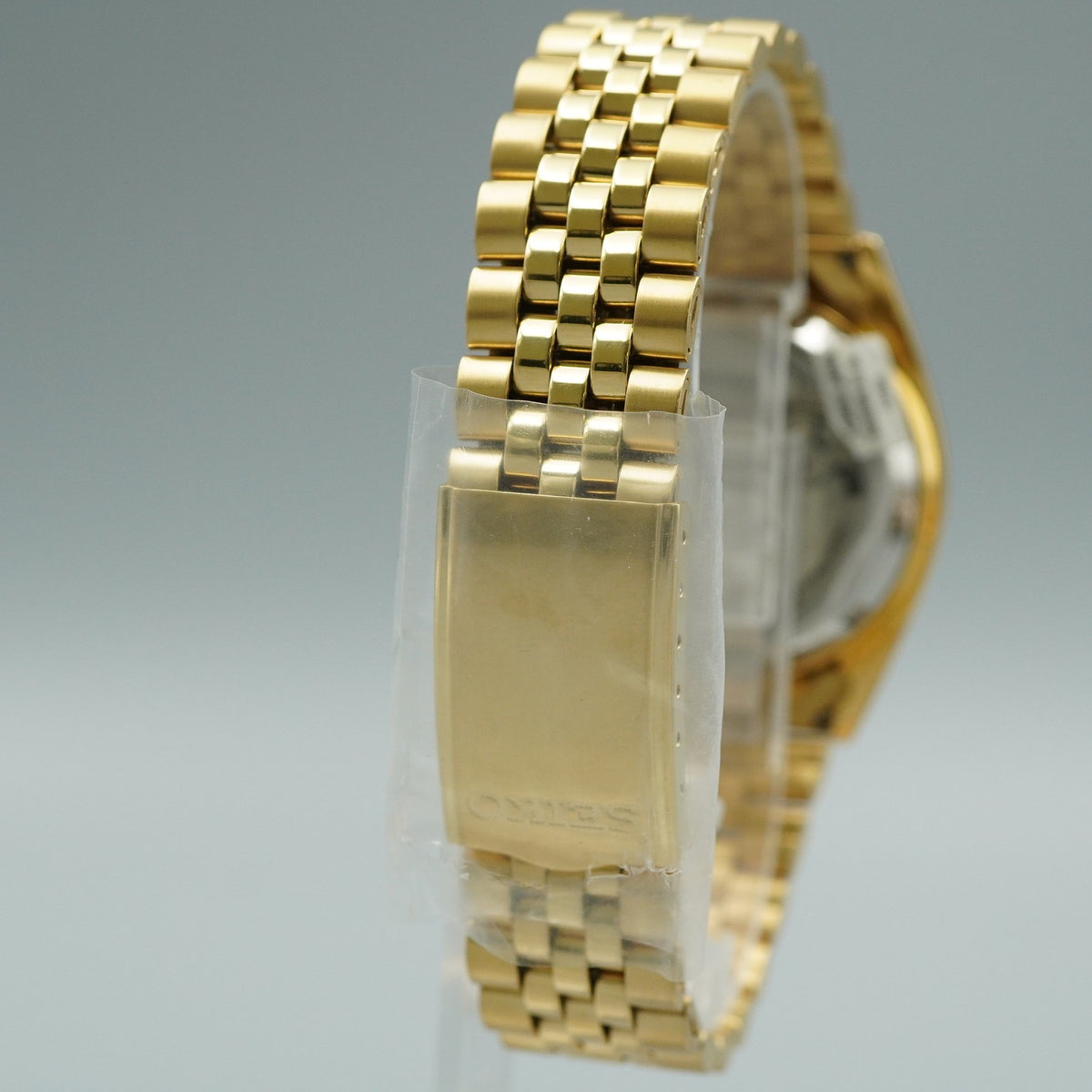 MINT Vintage 1990s SEIKO SEIKO 5 7S26-0500 Automatic Gold Round 36mm Mens Watch