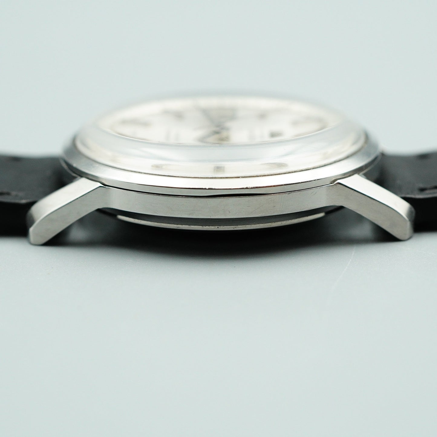 *NEAR MINT* Vintage SEIKO Weekdater 6206-8990 AT Silver Round 37mm Mens Watch