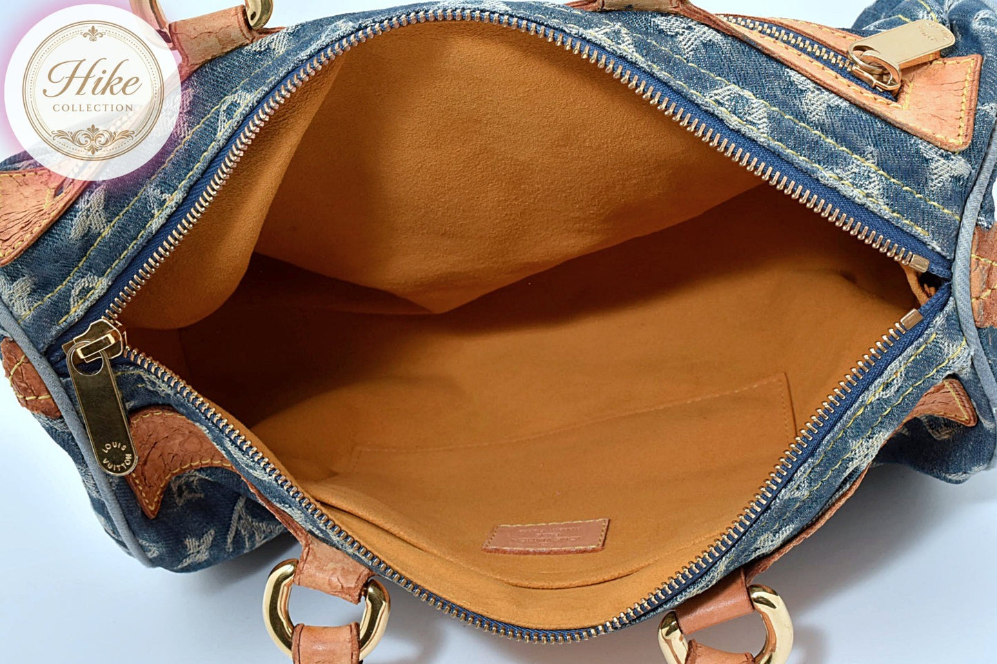 Louis Vuitton Denim Neo Speedy Monogram Handbag M95019 Auth Condition *B* B0085