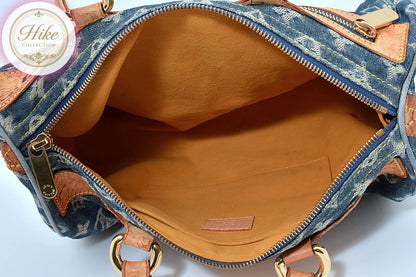Louis Vuitton Denim Neo Speedy Monogram Handbag M95019 Auth Condition *B* B0085