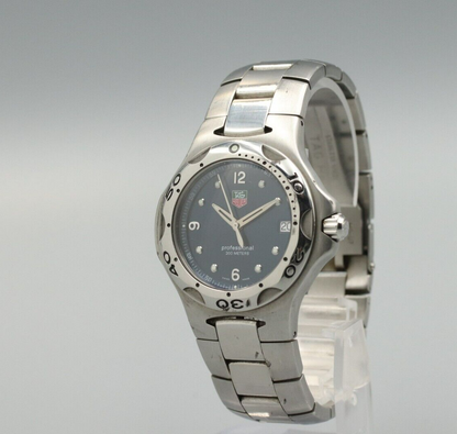 *Exc+5* Vintage TAG Heuer Professional 200m WL1113-0 Quartz Blue Dial Mens Watch