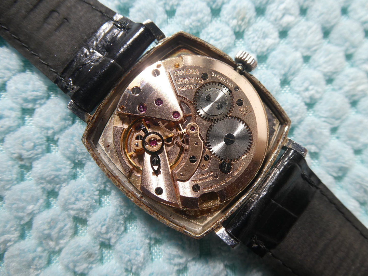 serviced Vintage 1970 OMEGA Geneve Cal.601 Hand Wind Silver 31mm Mens Watch