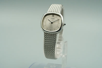*NEAR MINT* Vintage 1985 SEIKO CREDOR 1421-5021 Qz Cream Square 22mm Women Watch