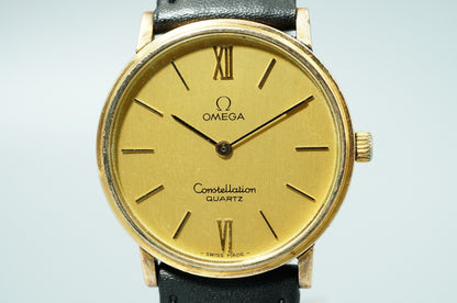 Vintage 1979 OMEGA Constellation Cal1230 Ref191.032 Qz Gold 33mm Mens Watch