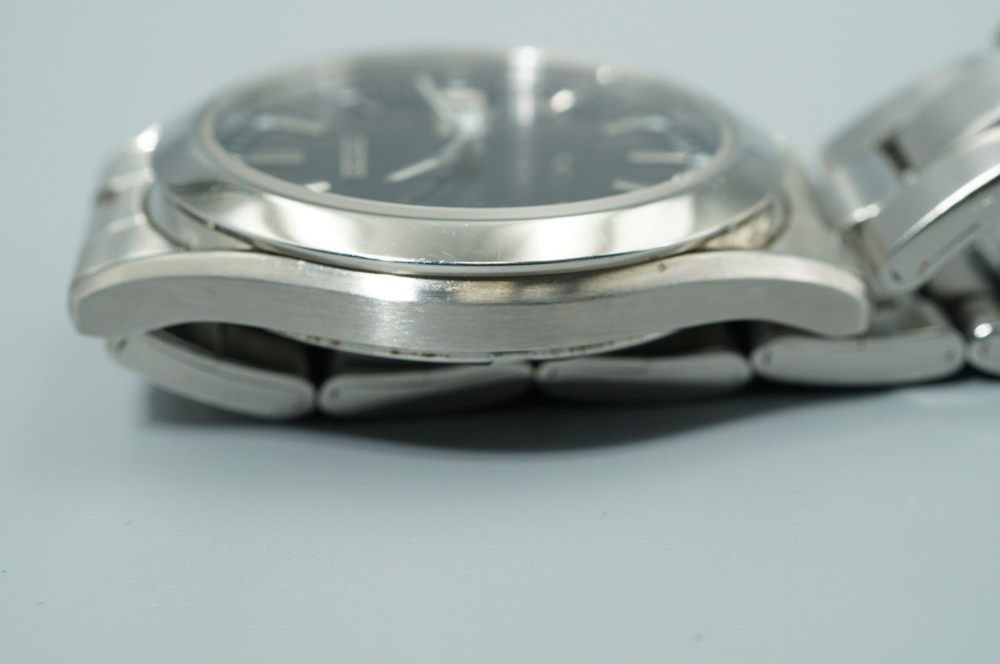 *Exc+5* Vintage1997 SEIKO 7N43-9080 Quartz Black Dial Round 37mm Mens Watch