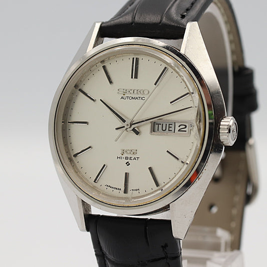 *Exc+4* Vintage 1974 SEIKO KS HI-BEAT 5626-7113 Automa Silver 36mm Mens Watch