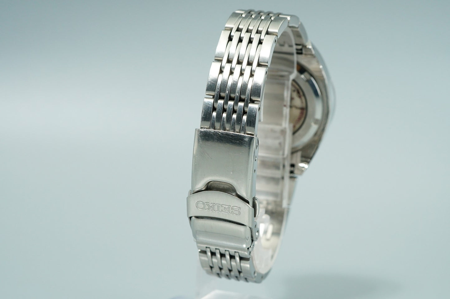 *N MINT* Vintage 1997 SEIKO HI-BEAT 4S12-0010 AT Black Round 37mm Mens Watch