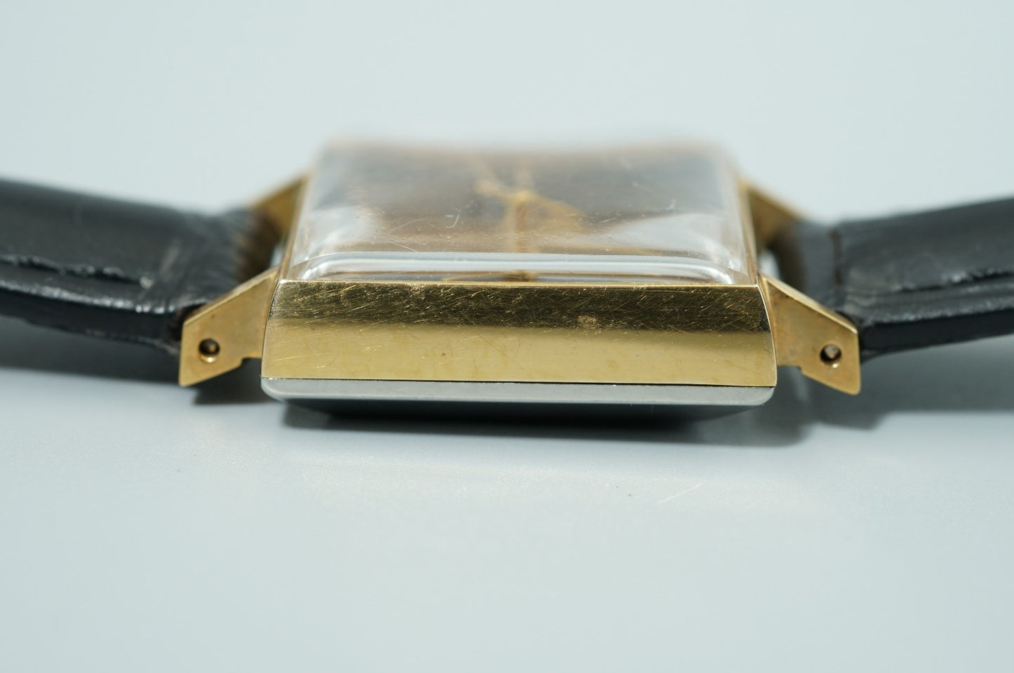 *Exc+5* Vintage SEIKO DIASHOCK 5292 Hand Wind Black Dial Square 22mm Women Watch