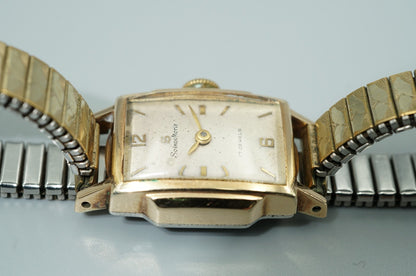 *Exc+4* Vintage 1968 SEIKO Mcrit 5139 Hand Wind White Rectangle 17mm Women Watch