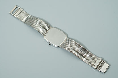 *N MINT* Vintage 1997 SEIKO CREDOR 5A74-3D20 Qz White Rectangle 27mm Women Watch