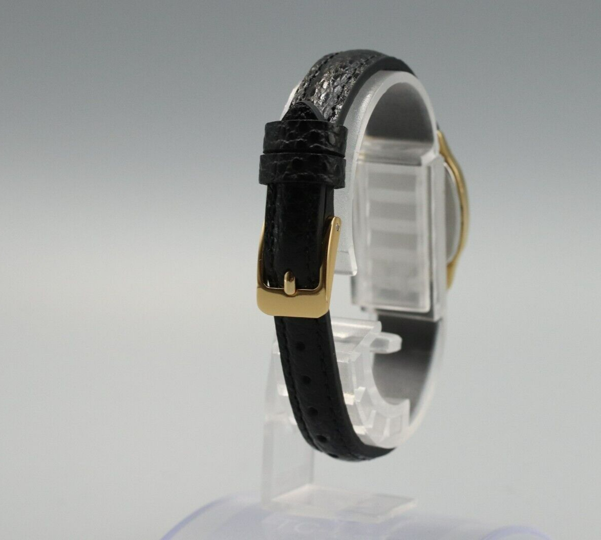 *Exc+5* Vintage OMEGA De Ville Cal.1450 Quartz Gold Dial Rectangle Women Watch