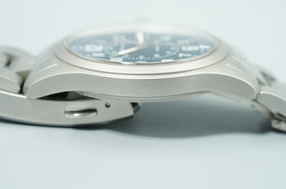 *N MINT* HAMILTON Khaki H682010 Quartz Navy Dial Blue 38mm Date Mens Watch