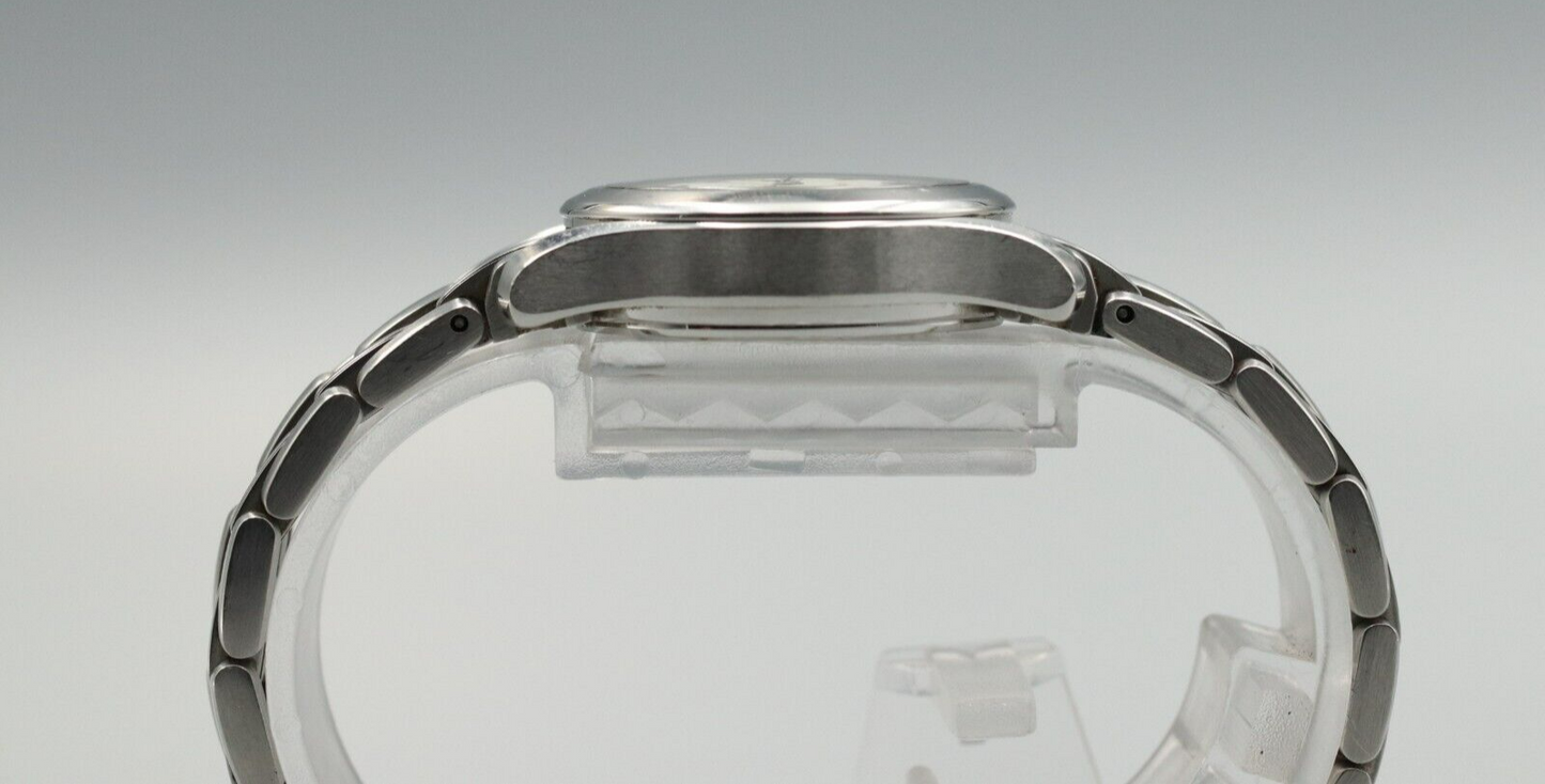*MINT* Vintage OMEGA Seamaster 120m Cal.1424 Quartz White Dial Round Women Watch