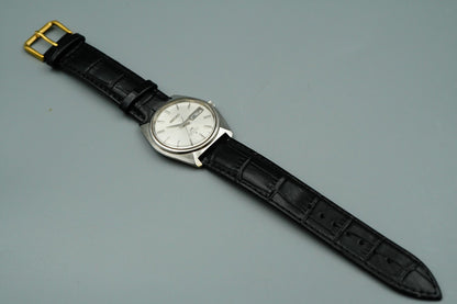 Exc+5 Vintage SEIKO LORD MATIC 5606-7000 Automatic Silver Round 36mm Mens Watch