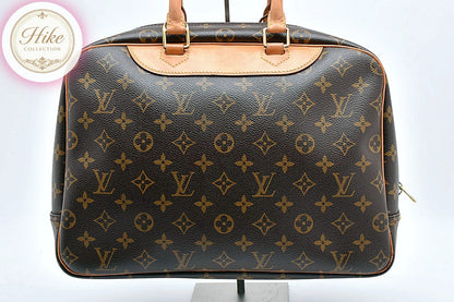 Louis Vuitton Deauville Monogram Brown Handbag M47270 Authentic Condition SA #39