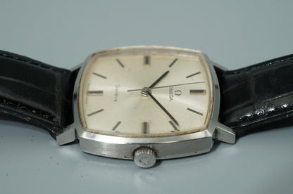 serviced Vintage 1970 OMEGA Geneve Cal.601 Hand Wind Silver 31mm Mens Watch