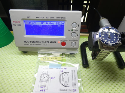 *NEAR MINT*  SEIKO  SCUBA 6R15-00G0 Automatic Blue Dial Round 45mm Mens Watch