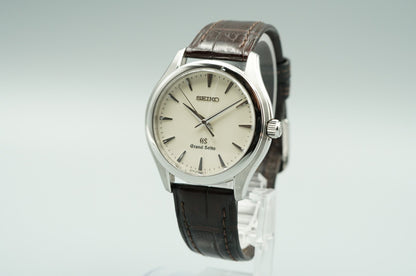 *MINT* Vintage1997 Grand SEIKO 9F61-0A10 Quartz White Dial Round 35mm Mens Watch