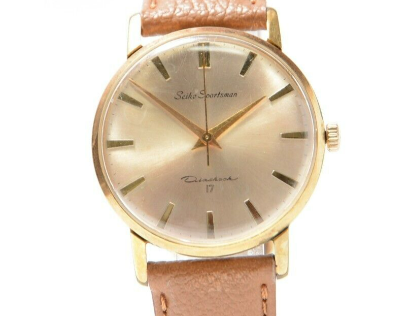 *Excellent+5* SEIKO 15019E Sportsman Watch Mens Hand Winding Analog 17 Jewels