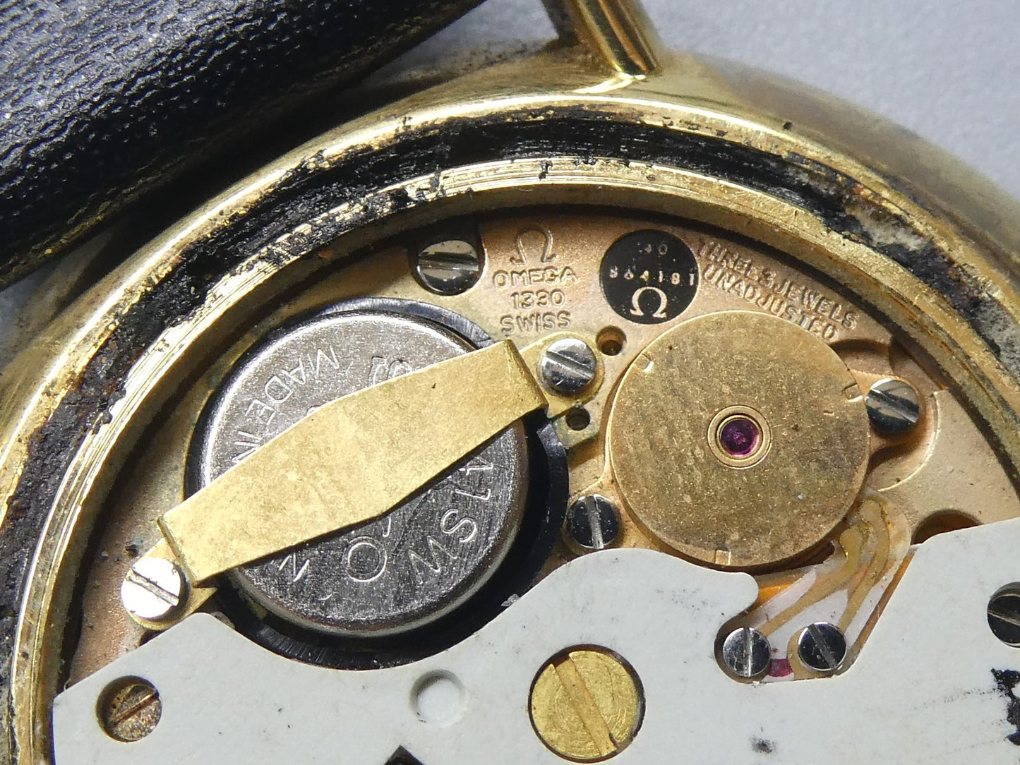 Exc+5  Vintage 1970s OMEGA De Ville Cal.1330 Ref.191 Qz Gold 34mm Mens Watch