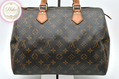 Louis Vuitton Speedy 30 Monogram Brown Handbag M41526 Authentic Condition *A*