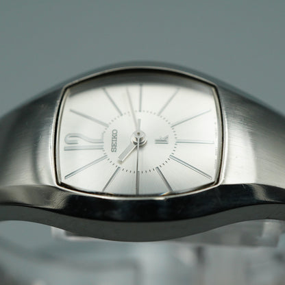 *N MINT* Vintage SEIKO 4N21-5460 Qz White Dial Square 24mm Women,Ladies Watch