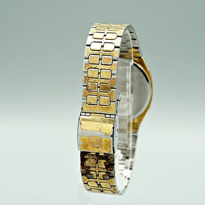 *Exc+4* Vintage 1977 OMEGA De Ville Cal.1332 Qz Gold Octagon 34mm Mens Watch
