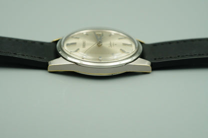 *MINT*Vintage 1977 SEIKO Sportsman 6602-9981 Hand Wind Silver 36mm Mens Watch