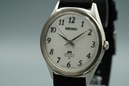 N MINT Vintage SEIKO LORD MATIC 5601-9000 Automatic Beige Round 36mm Mens Watch