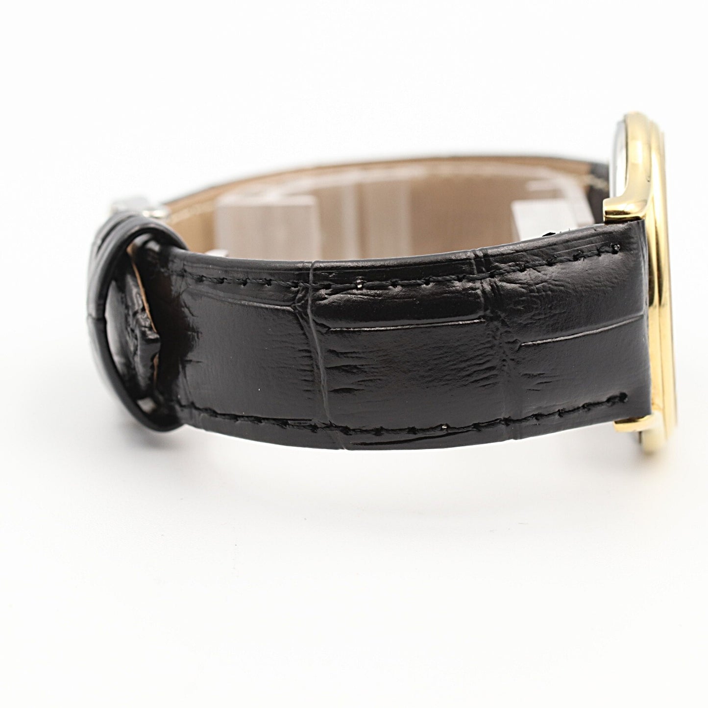 *NEAR MINT* Vintage 1977 OMEGA De Ville Cal.1365 Qz Black Roman 33mm Mens Watch