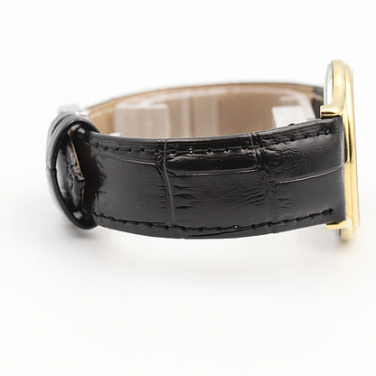 *NEAR MINT* Vintage 1977 OMEGA De Ville Cal.1365 Qz Black Roman 33mm Mens Watch