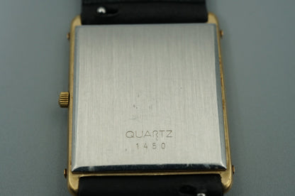 N MINT Vintage 1977 OMEGA De Ville Cal.1450 Qz White Rectangle 24mm Women Watch