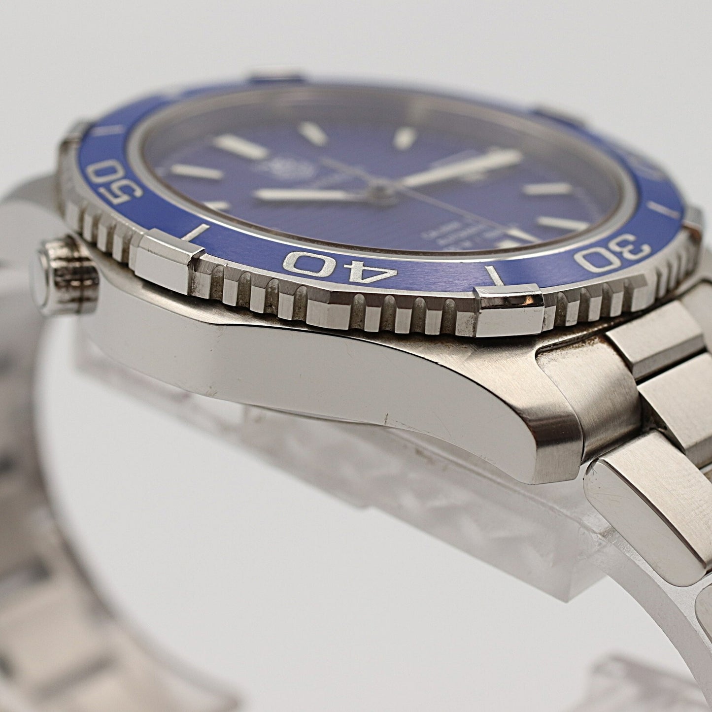 *N MINT* TAG HEUER Aquaracer BA0830 WAK2111 Automatic Blue Dial 42mm Mens Watch