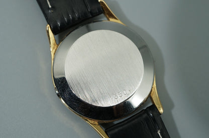 *NEAR MINT* Vintage 1980s OMEGA De Ville Cal.1350 Qz Gold Round 23mm Women Watch