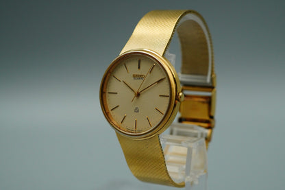 *NEAR MINT* Vintage SEIKO Dolce 9641-7000 Quartz Cream Dial 32 mm Women Watch