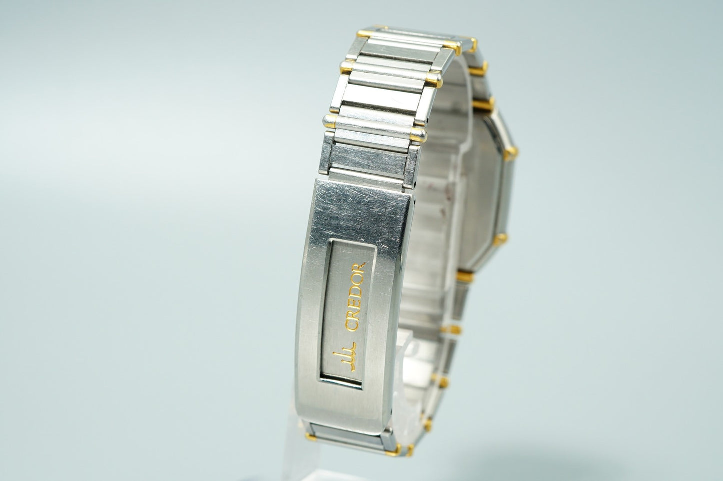 Exc+5 Vintage 1994 SEIKO CREDOR  7771-5011 Quartz Gold  Hexagon 30mm Mens Watch