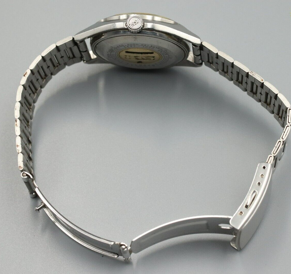 *Exc+5* Vintage SEIKO King Seiko 5621-7020 Automatic White Dial Round Mens Watch