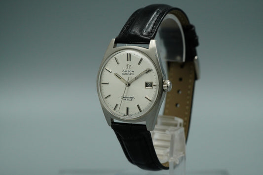 N MINT 1960s OMEGA Seamaster De Ville Cal.565 Automatic Silver 34mm Mens Watch