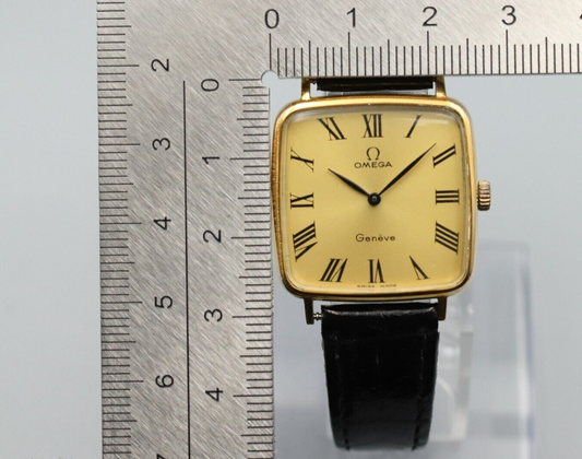 *N MINT* Vintage OMEGA De Ville Cal.625 Hand Winding Gold Roman Dial Mens Watch