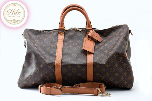 Louis Vuitton Keepall Bandouliere 50 Monogram Boston Bag M41416 Auth *AB* B0115