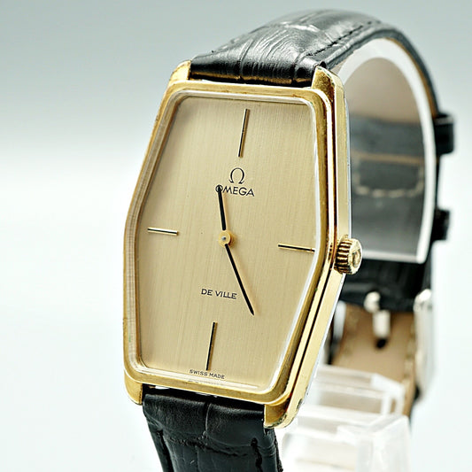 Exc+5 Vintage 1972 OMEGA De Ville Cal.620 HandWind Gold Hexagon 28mm Women Watch